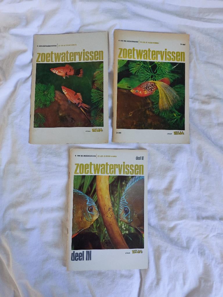 Plaatjesalbum Rizla Zoetwatervissen deel 1 t/m 3, Ophalen of Verzenden, Zo goed als nieuw, Diverse, Plaatjesalbum