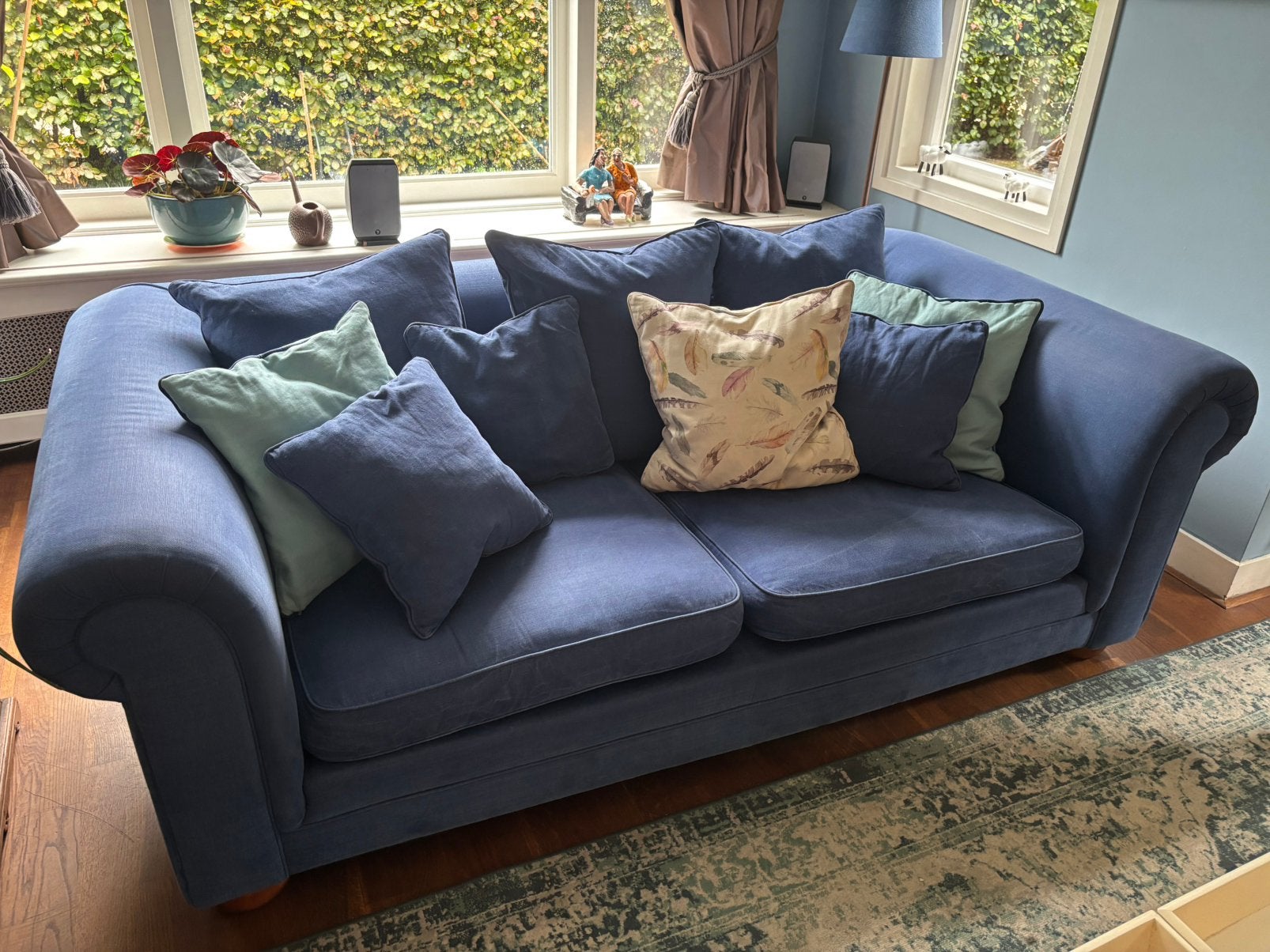 Prachtige 2/3 zits bank. Brits Sinclair Melson LTD, Ophalen, Gebruikt, 100 tot 125 cm, Tweepersoons