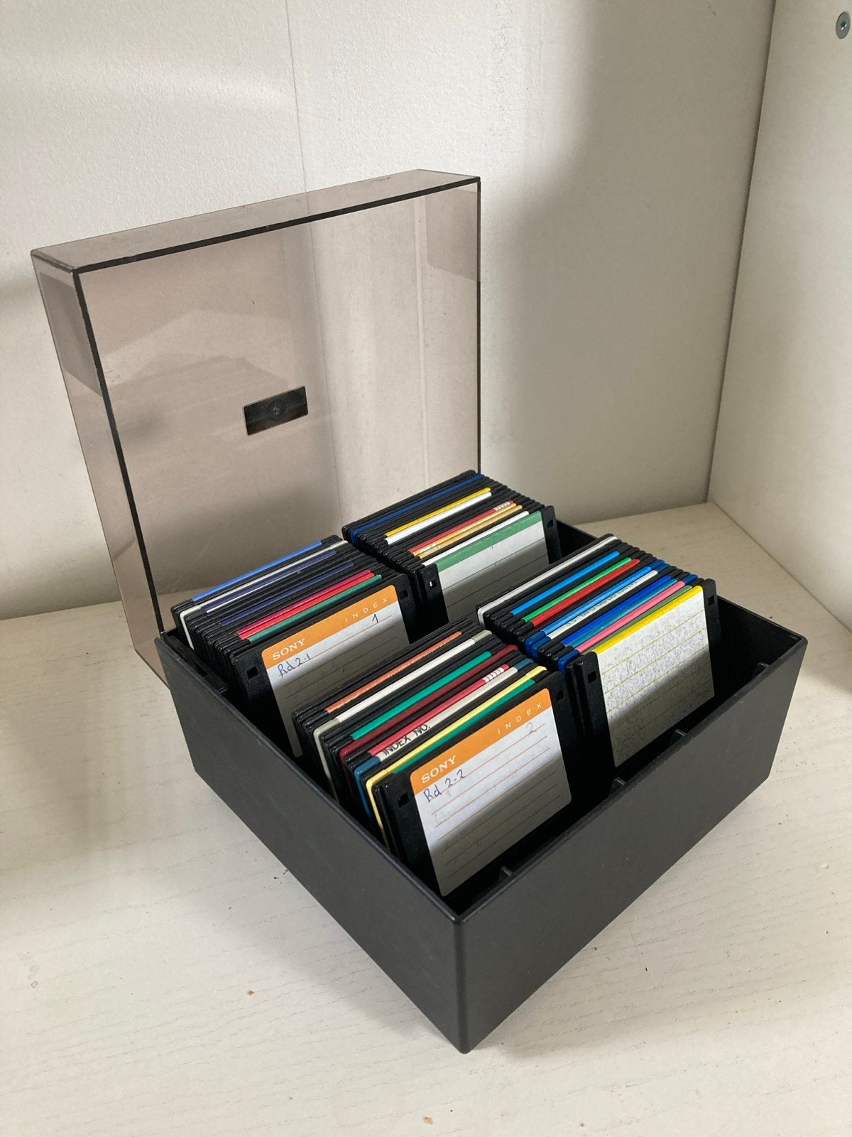 Vintage Floppy Disks 3,5” met Opbergdoos - Diverse Merken, Ophalen of Verzenden