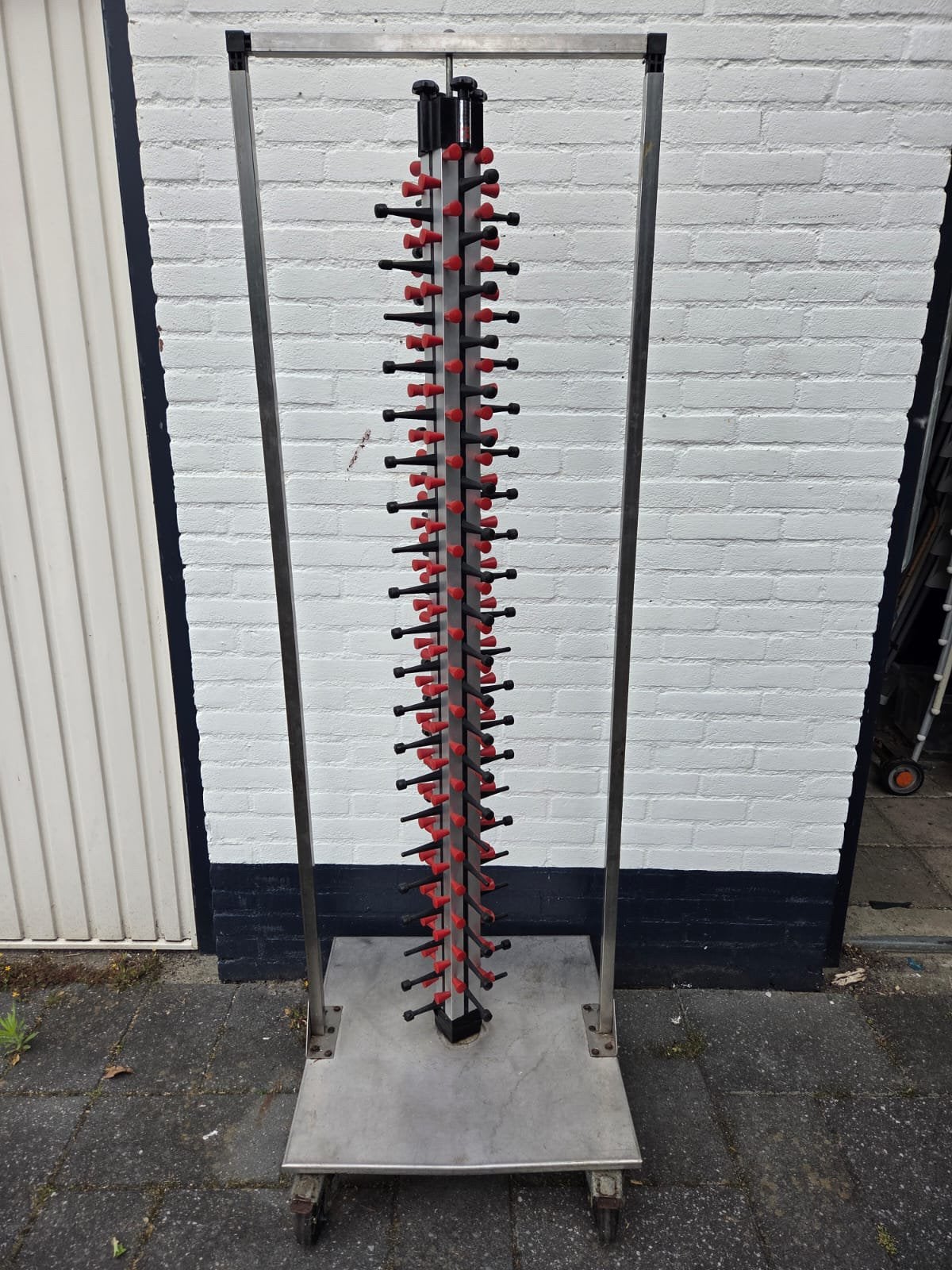 Verrijdbare Bordentoren / Plate Mate Bordenwagen op RVS Kar, Ophalen, Zo goed als nieuw, 25 tot 50 cm, 150 tot 200 cm