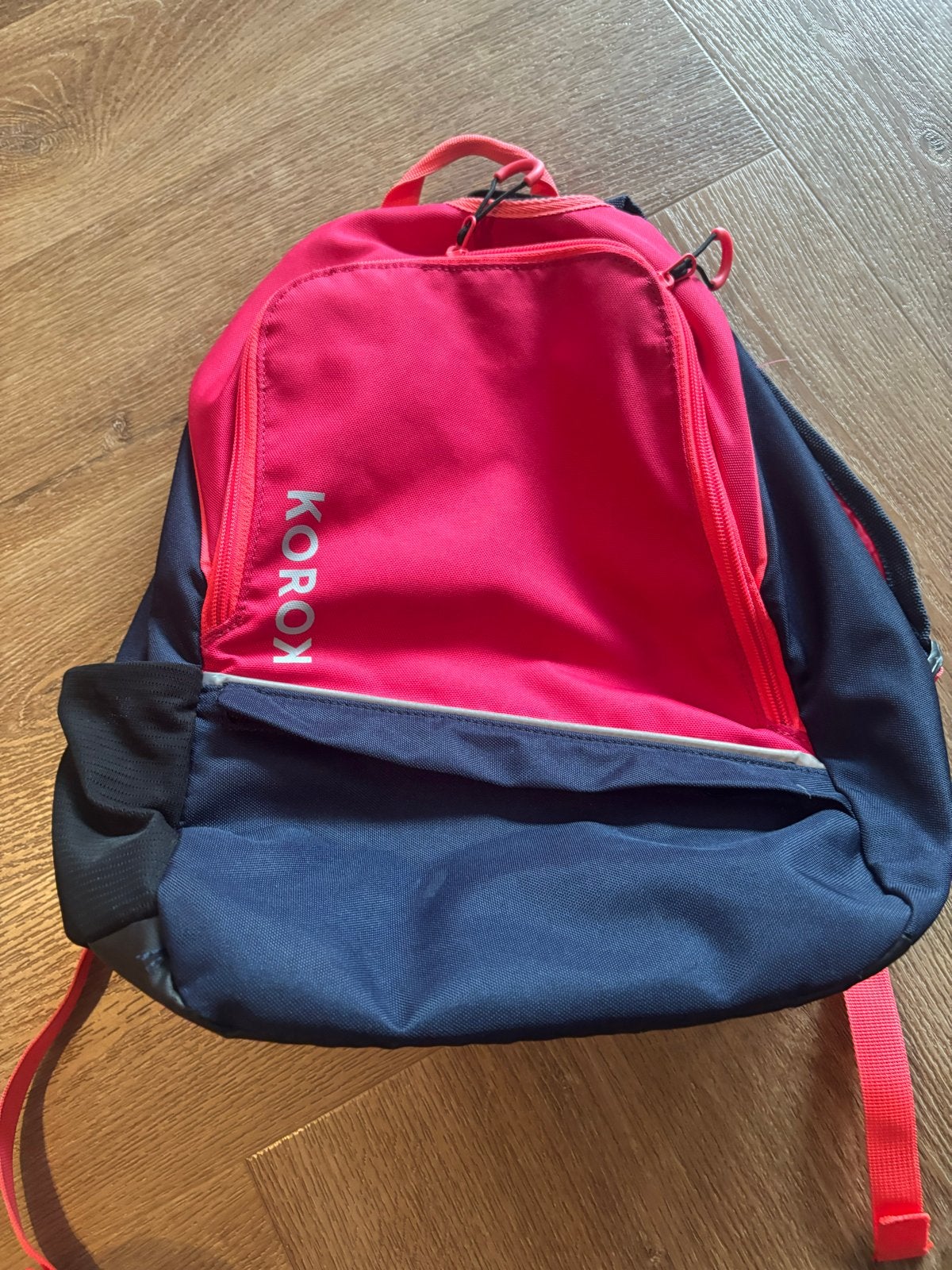 Korox Rugzak - roze/blauw, Overige merken, Gebruikt, 25 tot 40 cm, Ophalen of Verzenden