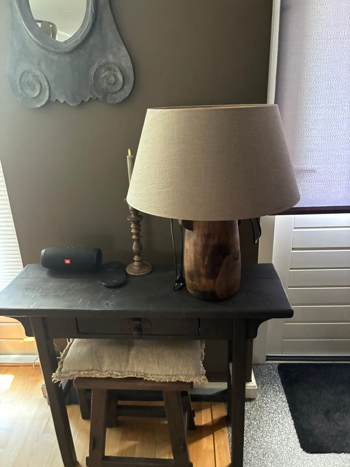 Nepalese kruiklamp, Ophalen, Gebruikt, 60 cm, Hout