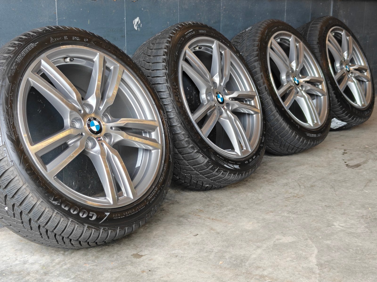 18" 486M Originele BMW 2 Serie F45 F46 Winterset Goodyear, 18 inch, Gebruikt, Banden en Velgen, 2289CC