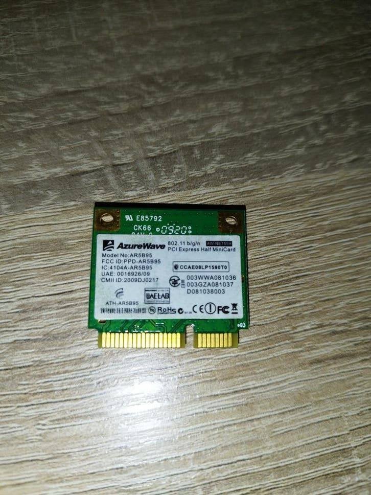 AzureWave AR5B95 WiFi Kaart 802.11 b/g/n PCI Expres, Ophalen of Verzenden, Gebruikt