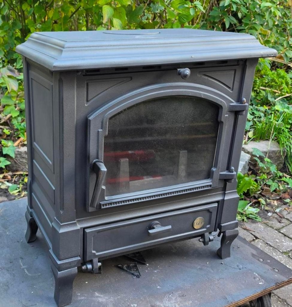 houtkachelefel harmony 1... 10 kw, Huis en Inrichting, Houtkachel, Ophalen of Verzenden, Zo goed als nieuw, Vrijstaand