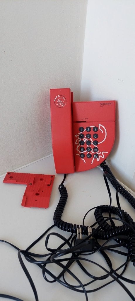 Vintage PTT Monza Telefoon – Ajax Editie (Jaren '90), Eu, Gebruikt, Eu, Met draaischijf