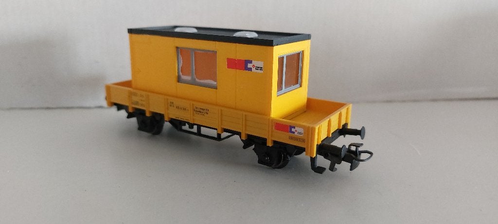 Strukton Lage Bakwagon met Bouwkeet *Nieuw* (01), Wisselstroom, Ophalen of Verzenden, NS, Märklin