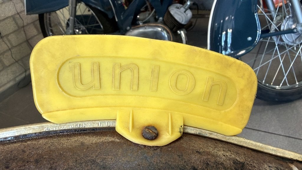 Gezocht: geel plaatje van Union, Ophalen of Verzenden, Overige typen, Overige merken