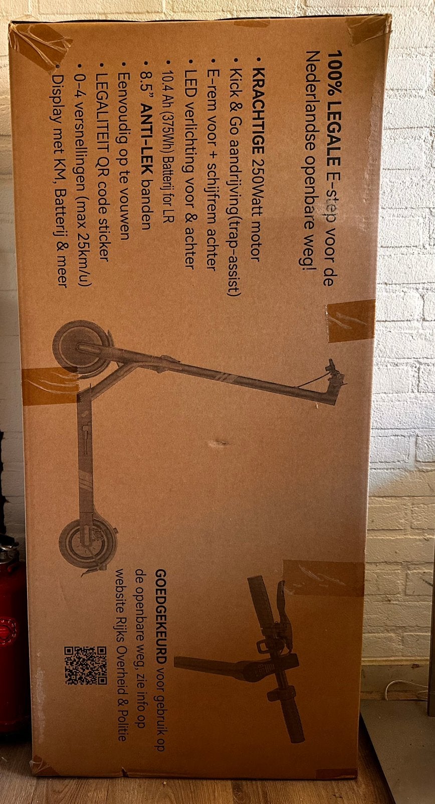 UrbMob Kick&Go LR 10.4Ah | NIEUW IN DOOS + accessoires, Ophalen of Verzenden, Nieuw, Elektrische step (E-scooter)