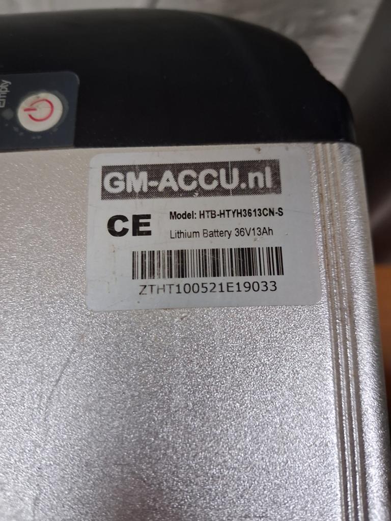 elektrische fietsaccu, Ophalen of Verzenden, Zo goed als nieuw
