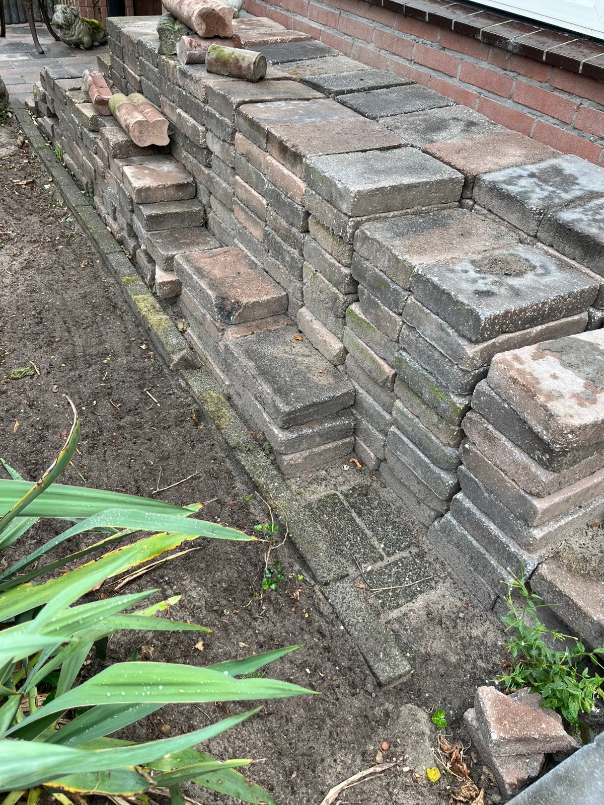 Gratis ophalen terrastegels, Tuin en Terras, Ophalen, Gebruikt, 10 m² of meer, Beton