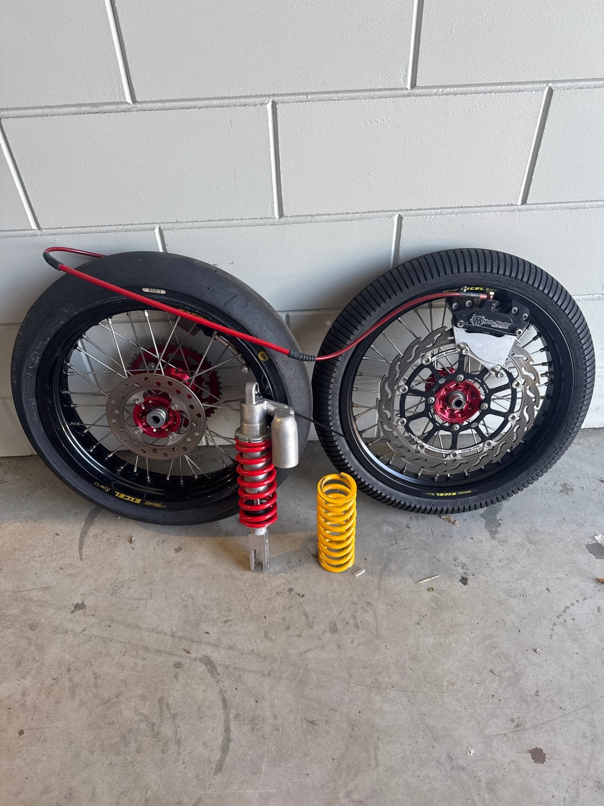 Crf 150 Supermoto wielen en schokdemper, Ophalen of Verzenden