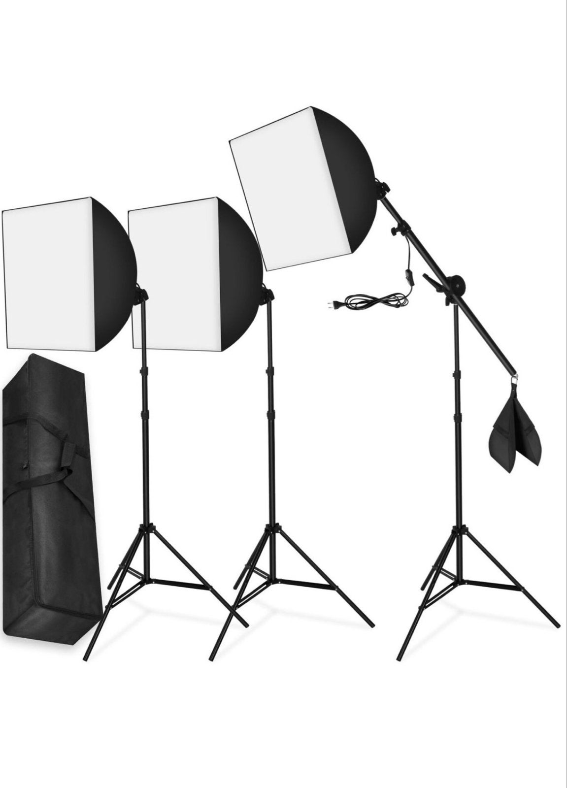 Complete Fotostudio Set met Softboxen en Statieven, Ophalen of Verzenden, Nieuw, Inclusief draagtas, Complete fotostudio