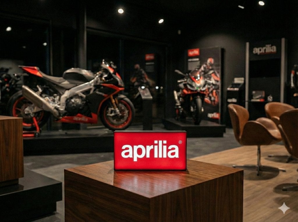 Lightbox/lichtbak Aprilia, ., Lichtbak of (neon) lamp, 3DQuablab, Nieuw