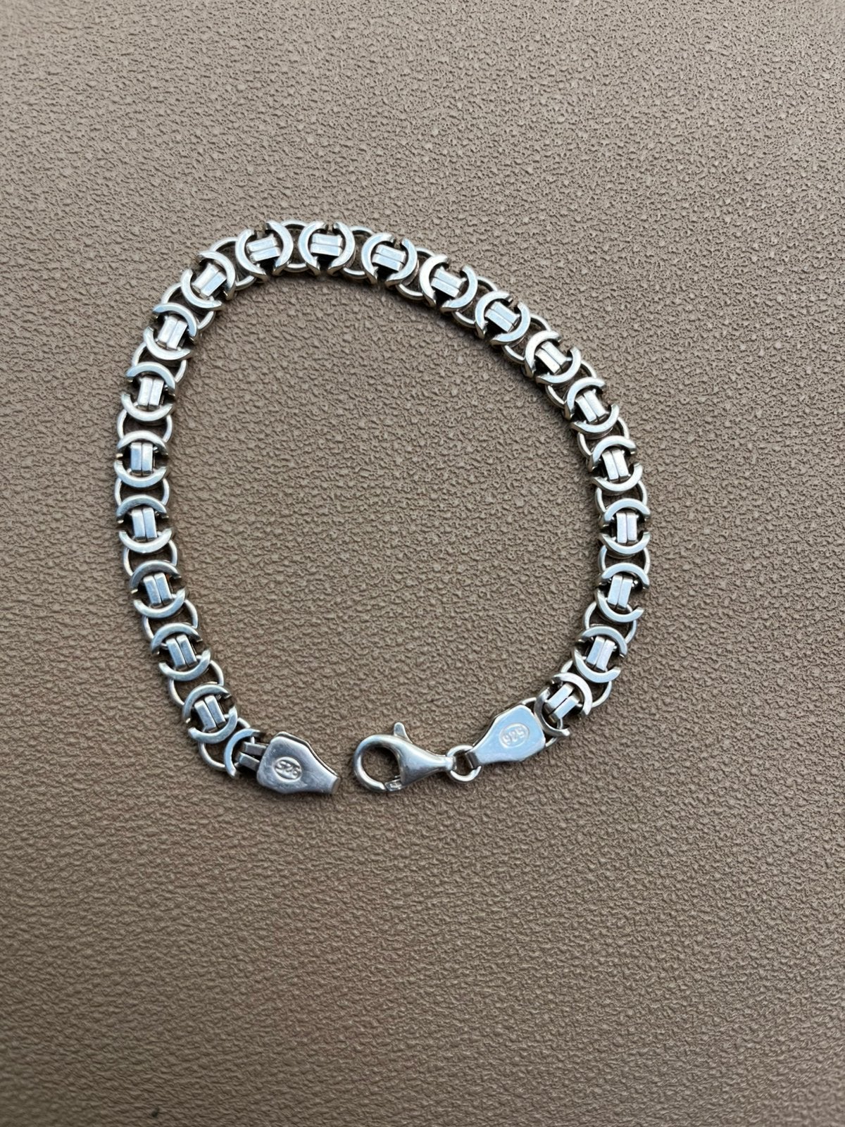 Zilveren armband 925 21cm, Ophalen, Zo goed als nieuw, Zilver
