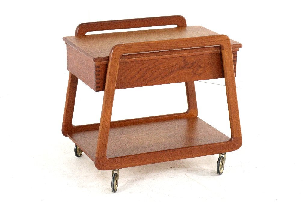 Vintage Sika mobler trolley teak Deens, -, -, Scandinavisch, Ophalen of Verzenden