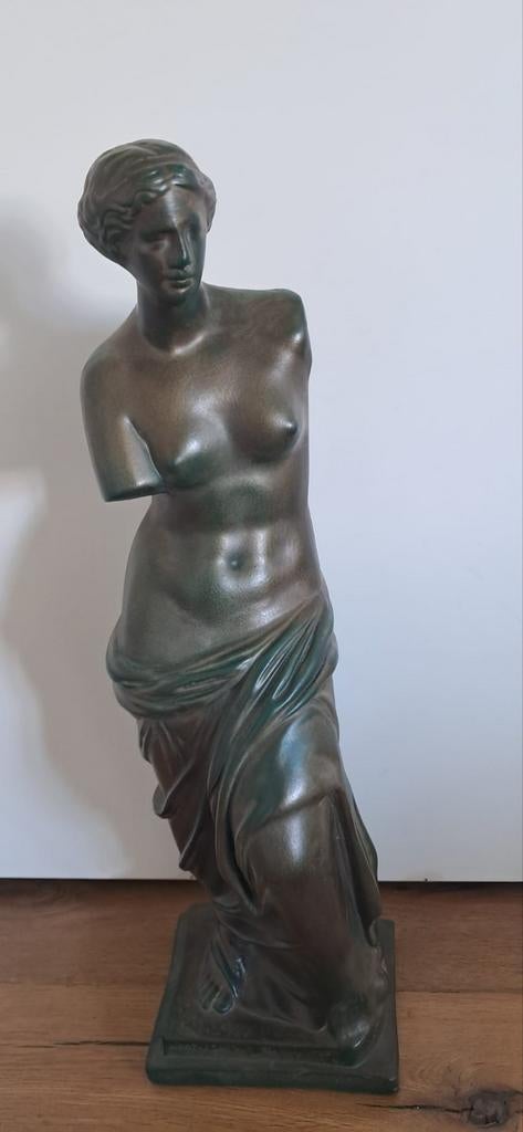 Antiek bronzen Venus de Milo beeld, Antiek en Kunst, Brons, Gemerkt, Beeld, 50 - 100 cm