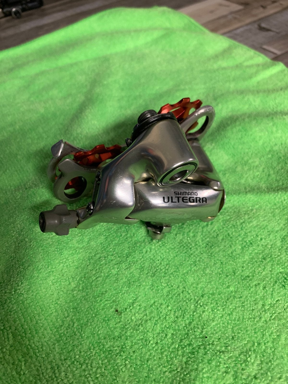 Shimano Ultegra 6500 9 speed Achterderailleur, Gebruikt, Racefiets, Ophalen of Verzenden, Derailleur of Ketting