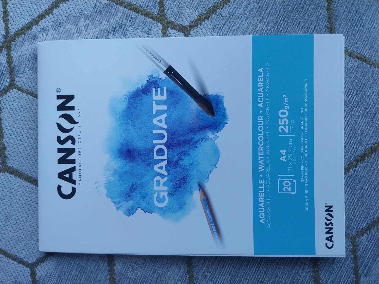 Canson Graduate Aquarelpapier A4 - 20 vellen, Ophalen of Verzenden, Nieuw, Doek