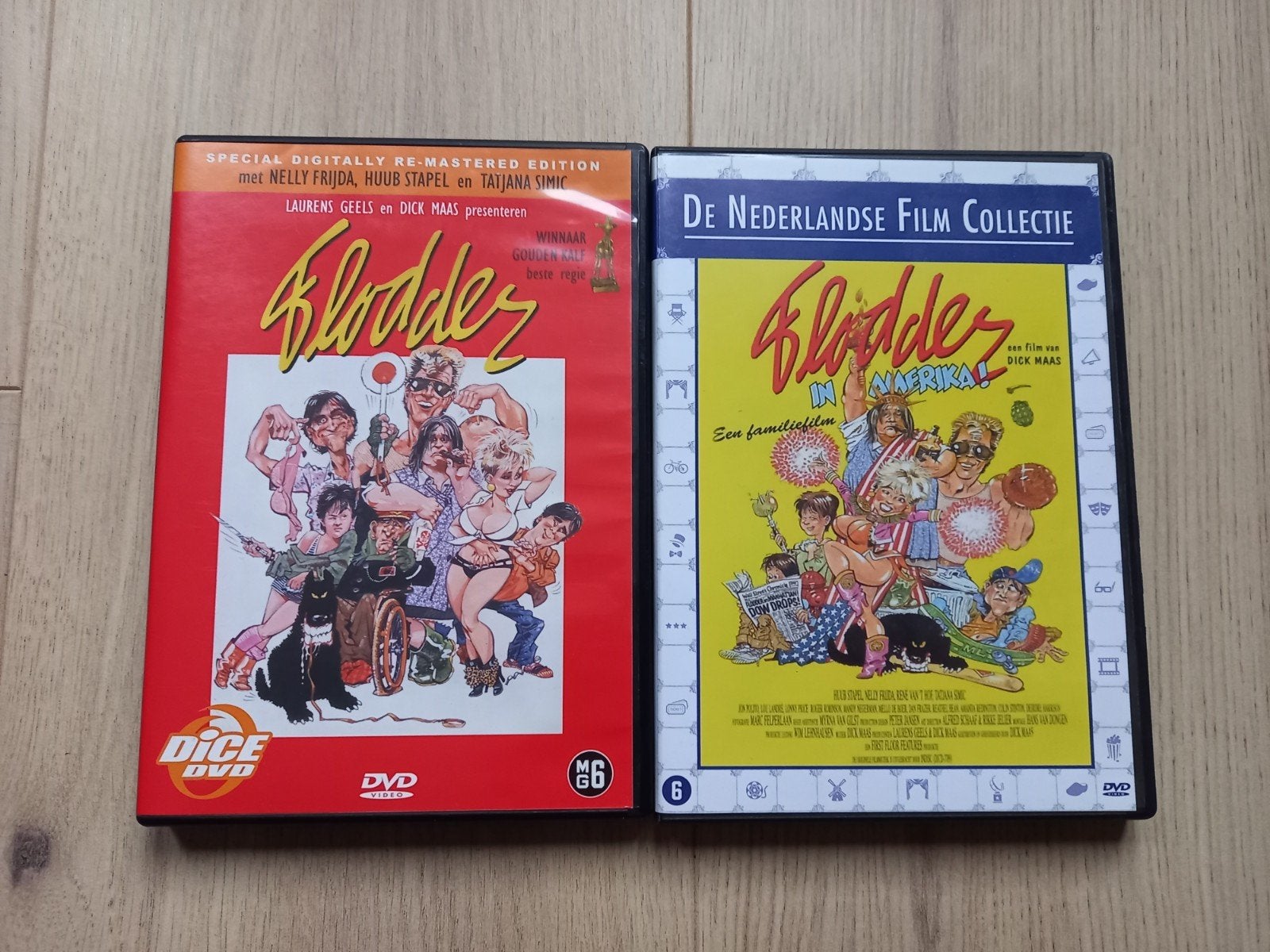 Flodder + Flodder in Amerika origineel, Cd's en Dvd's, Vanaf 12 jaar, Ophalen of Verzenden, Zo goed als nieuw