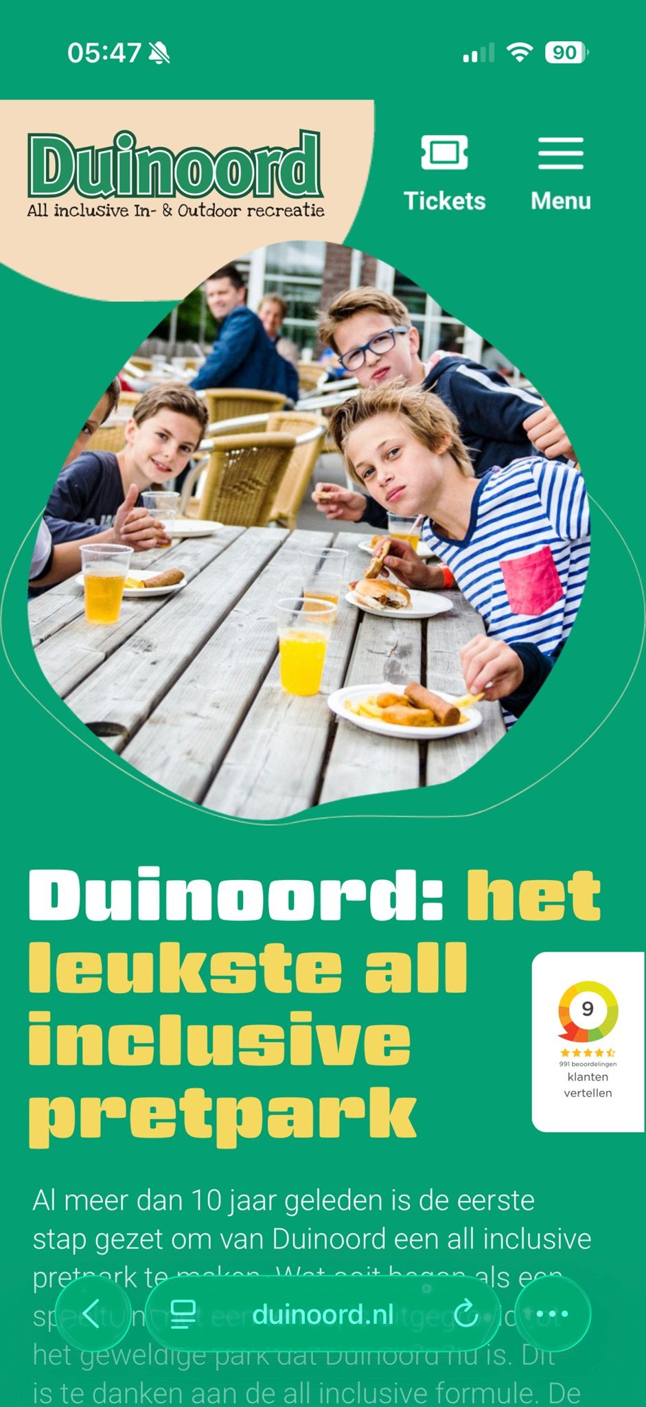 8 tickets voor Duinoord Helvoirt pretpark, Tickets en Kaartjes, Drie personen of meer, Ticket of Toegangskaart