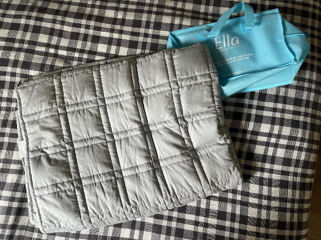Ella verzwaringsdeken, 9 kg, nauwelijks gebruikt, Ophalen, Eenpersoons, Grijs, Deken of Dekbed