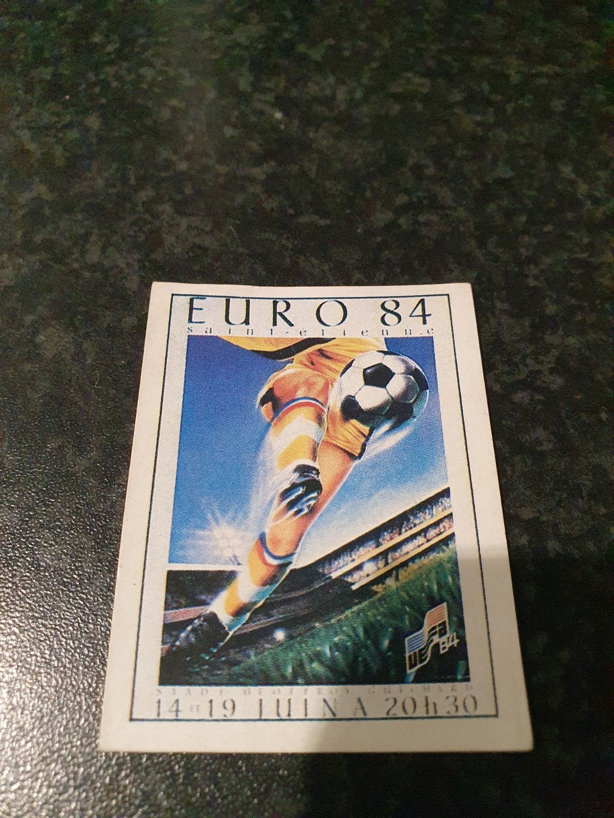 Panini Euro 84, Hobby en Vrije tijd, Ophalen of Verzenden, Zo goed als nieuw, Sticker