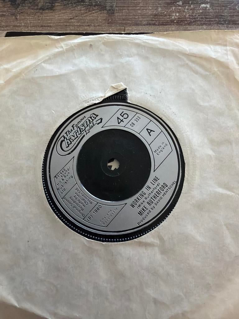 Mike Rutherford - Working In Line / Compression (Single), Gebruikt, 7 inch, Single, Ophalen of Verzenden