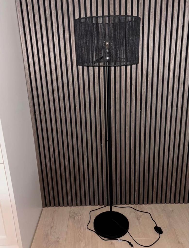 Zwarte vloer lamp, Ophalen, Nieuw, Minder dan 100 cm