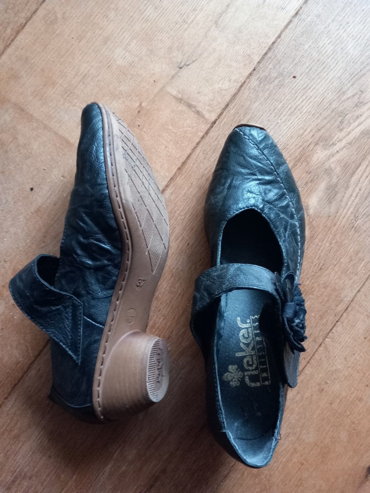 Rieker Antistress Ballerina's Zwart Maat 37, Rieker, Ophalen of Verzenden, Zwart