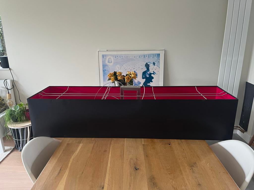 Bony Design Hanglamp Dimbaar Zwart/Roze 140x35cm, Ophalen of Verzenden, Zo goed als nieuw, Metaal