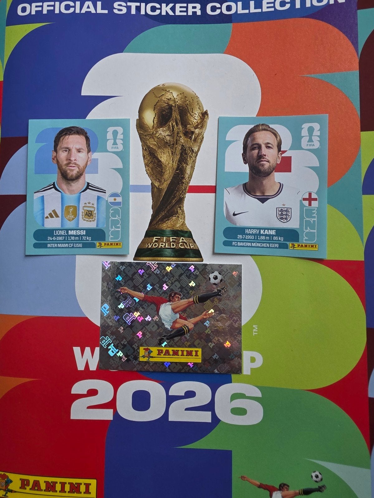 Panini WK 2026 Stickers: Messi, Kane & Trofee, Verzamelen, Sportartikelen en Voetbal, Ophalen, Zo goed als nieuw, Buitenlandse clubs
