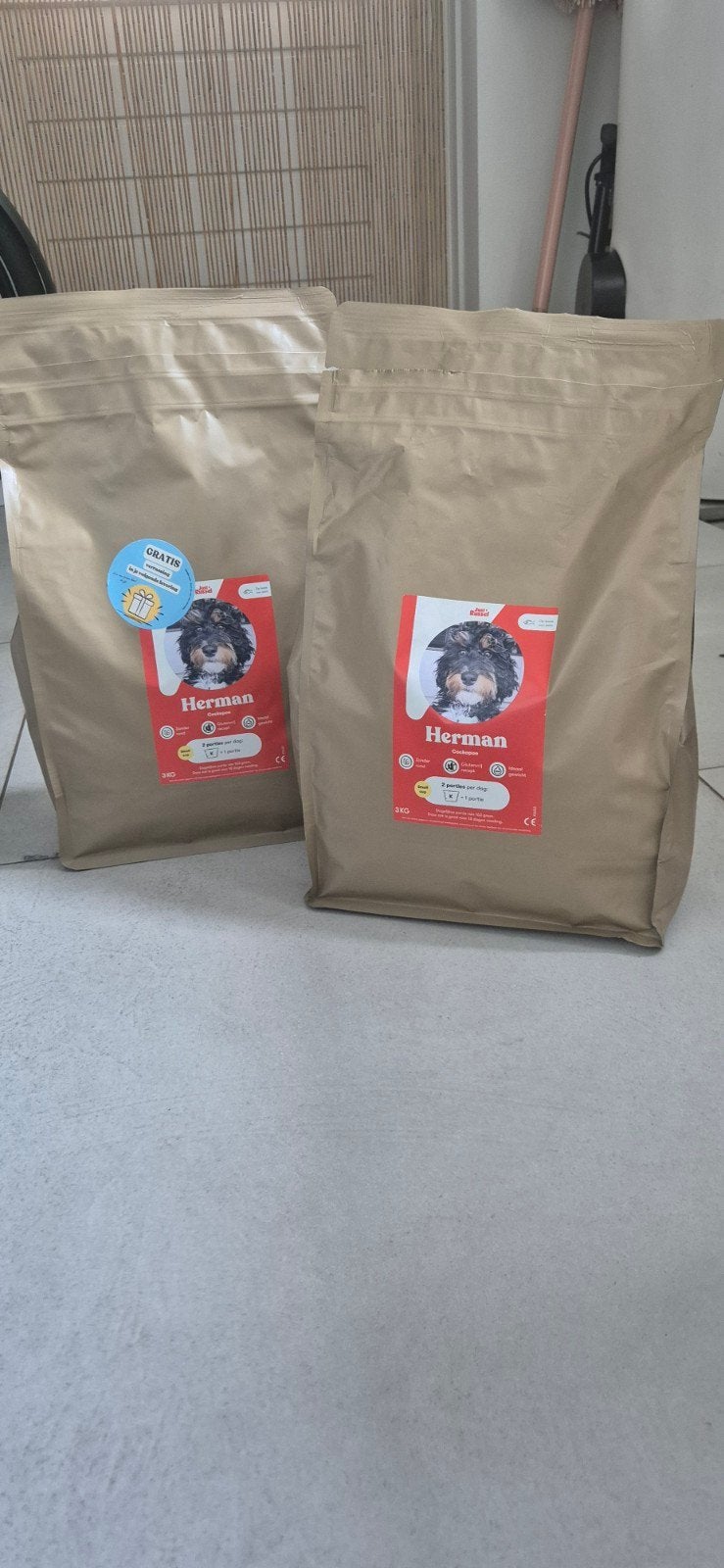 5,3 kg Just Russel hondenvoer, zalm, Ophalen of Verzenden, Hond