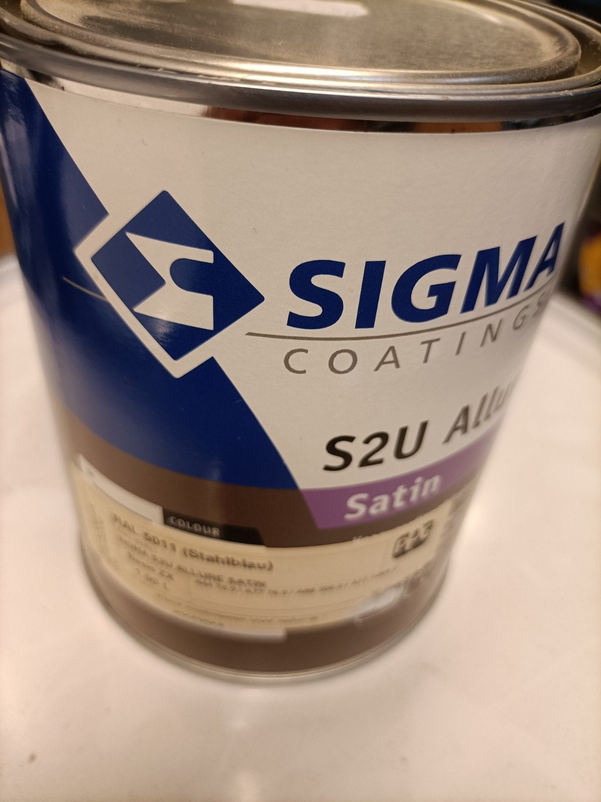 Sigma S2U Allure Satin Verf - RAL 5011 (Staalblauw), Blauw, Nieuw, Ophalen of Verzenden, Verf