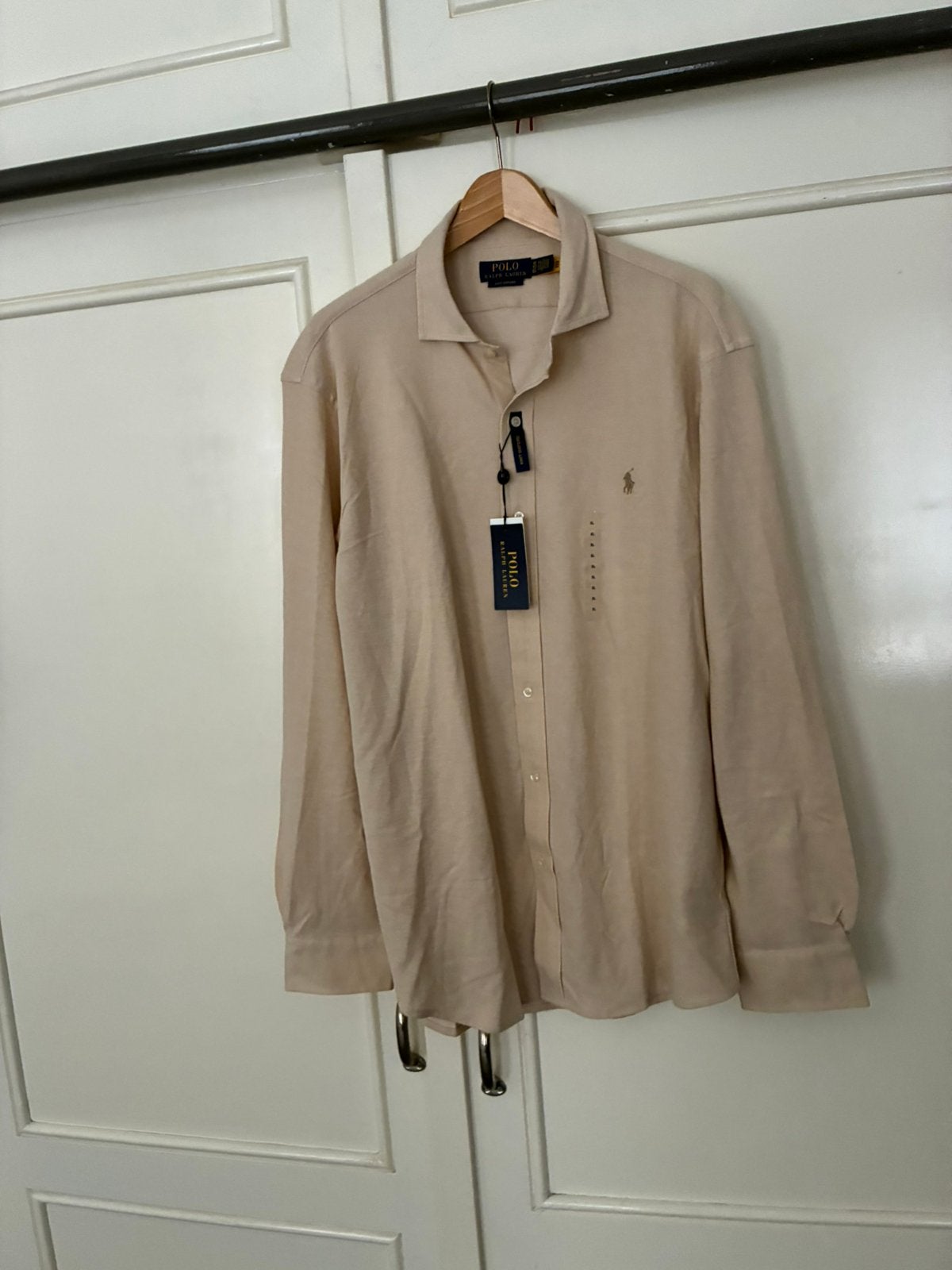 Ralph Lauren, Ophalen of Verzenden, Nieuw, Beige, Halswijdte 43/44 (XL)