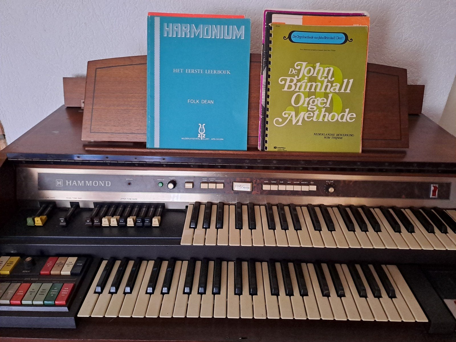 Vintage Hammondorgel met 2 klavieren en pedalen opknapper, Ophalen, Gebruikt, 2 klavieren, Orgel