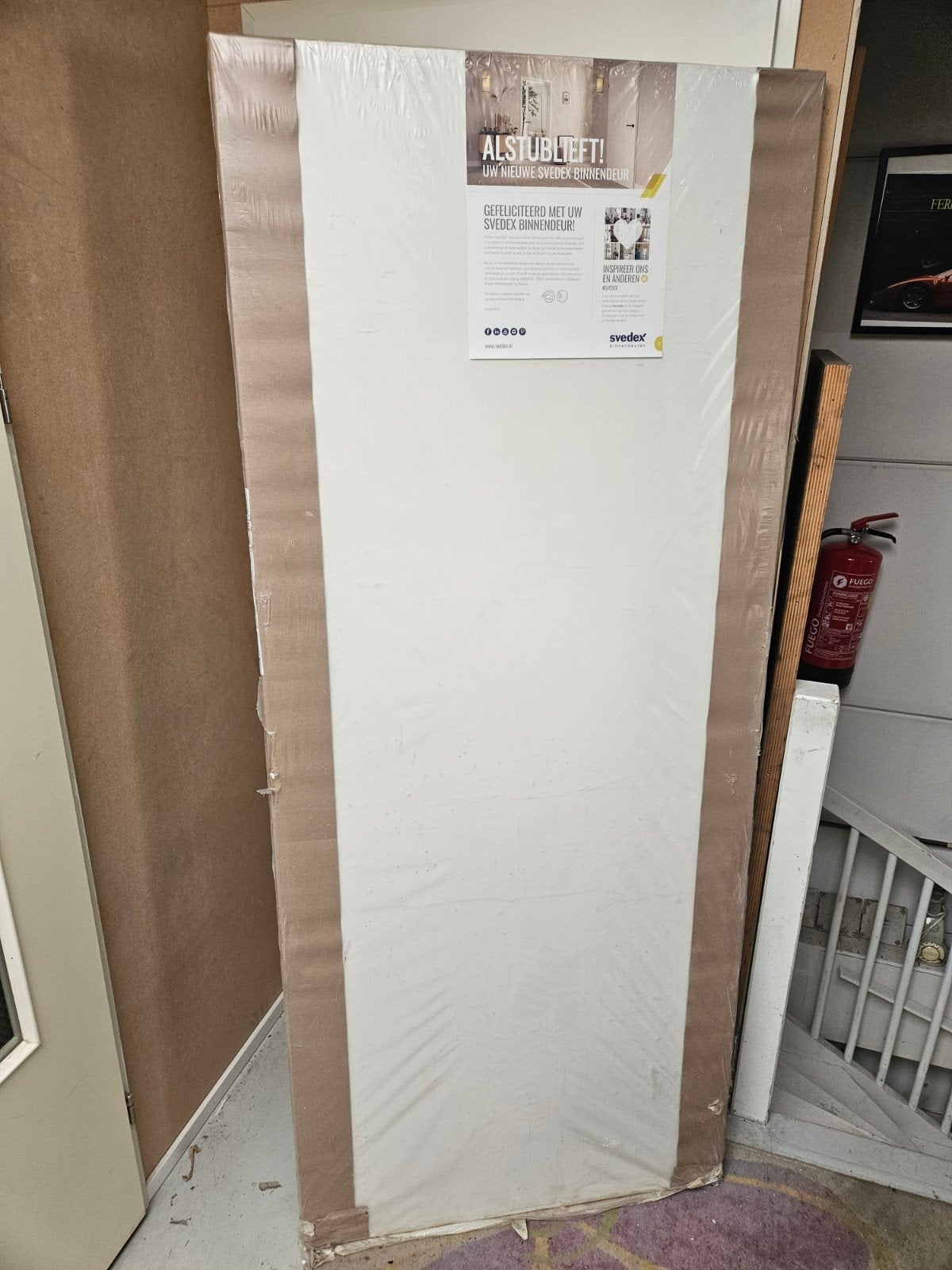* Nieuw* Svedex binnendeur, 83x211,5cm, opdek, links., Doe-het-zelf en Verbouw, Deuren en Horren, Ophalen, 80 tot 100 cm, Binnendeur