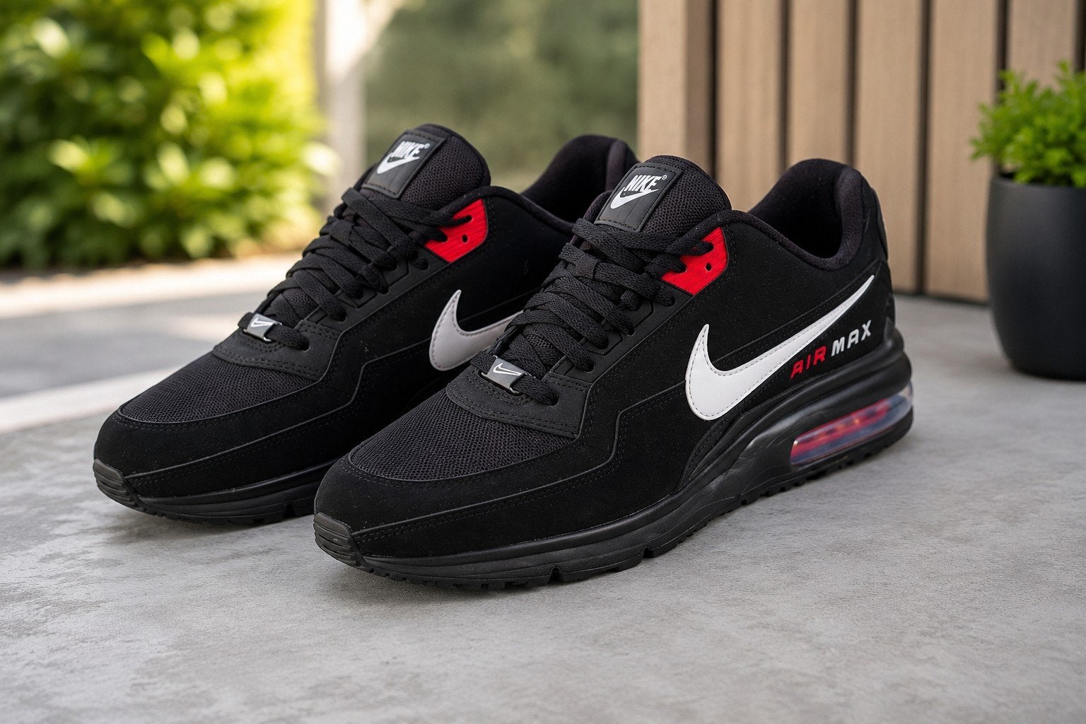Nike Air Max Command Flex (GS) Zwart/Rood Sneakers Maat 44.5, Ophalen of Verzenden, Zo goed als nieuw, Zwart