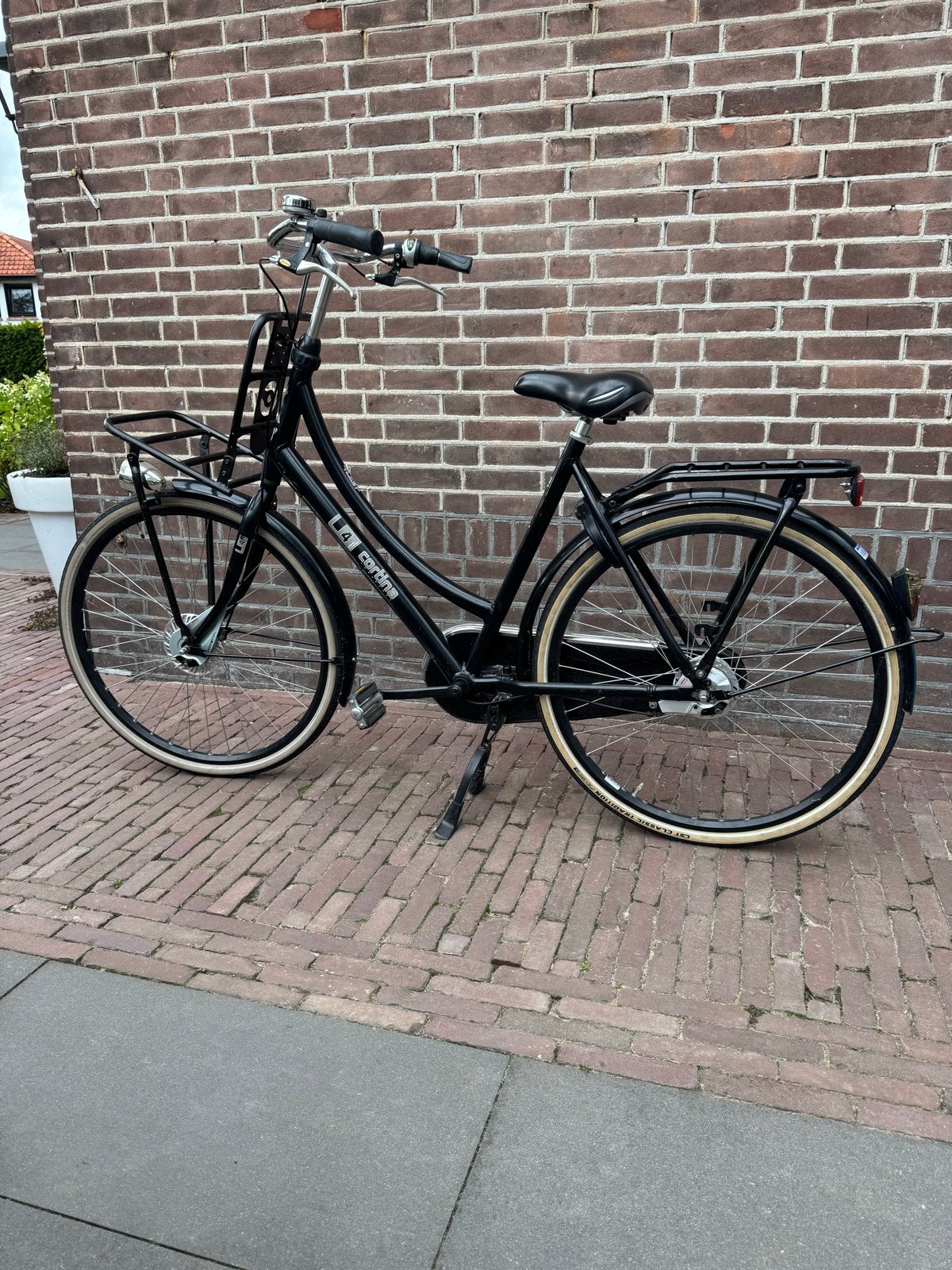 Cortina U4 damesfiets - Zwart, 7 versnellingen, Ophalen, Zo goed als nieuw, Overige merken, Versnellingen