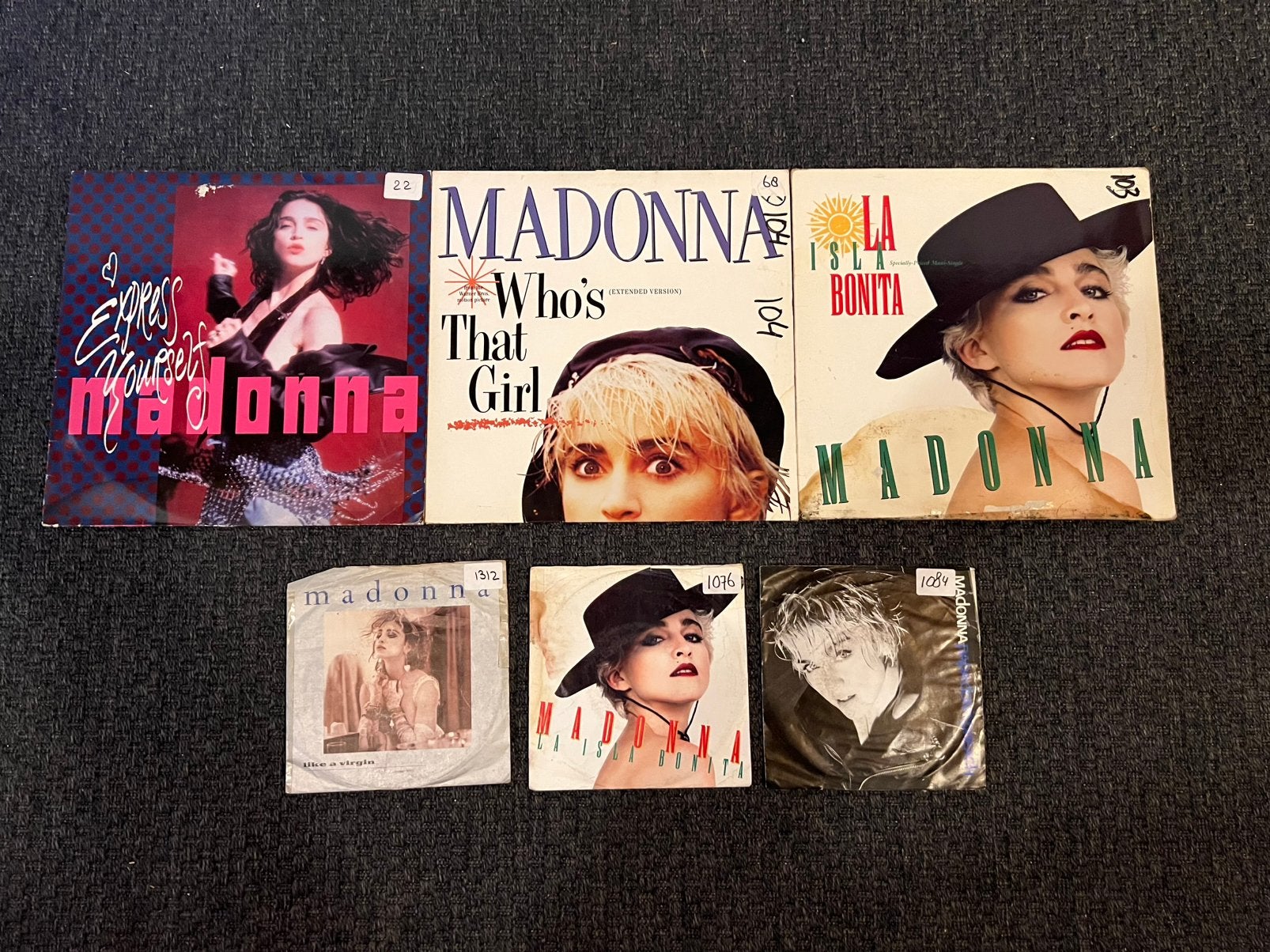 Madonna collectie singles 7” en maxi singles 12”, Cd's en Dvd's, Vinyl Singles, Ophalen of Verzenden, Gebruikt, Pop
