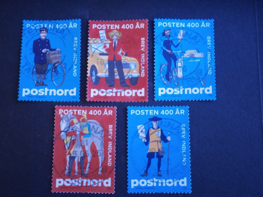 Denemarken 2024 Mi. 2130-2134 gebruikt, Postzegels en Munten, Verzenden, Denemarken, Gestempeld