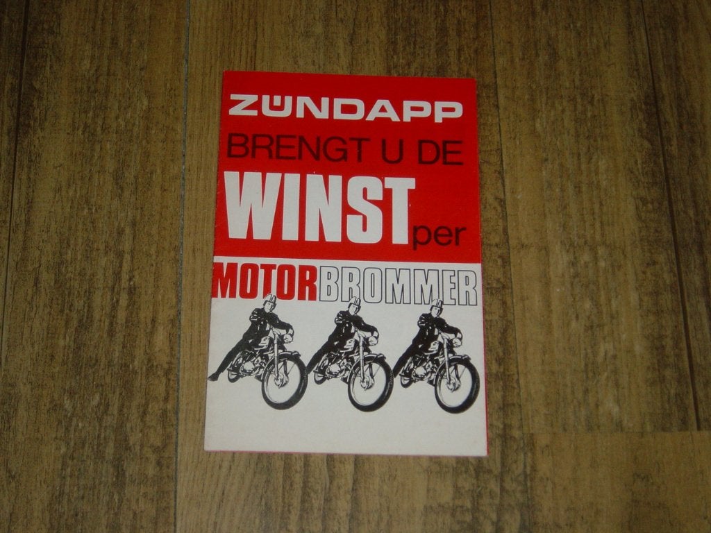 Zundapp folder 517 "Brengt u de winst per motorbrommer" 1968, Verzenden, Zo goed als nieuw