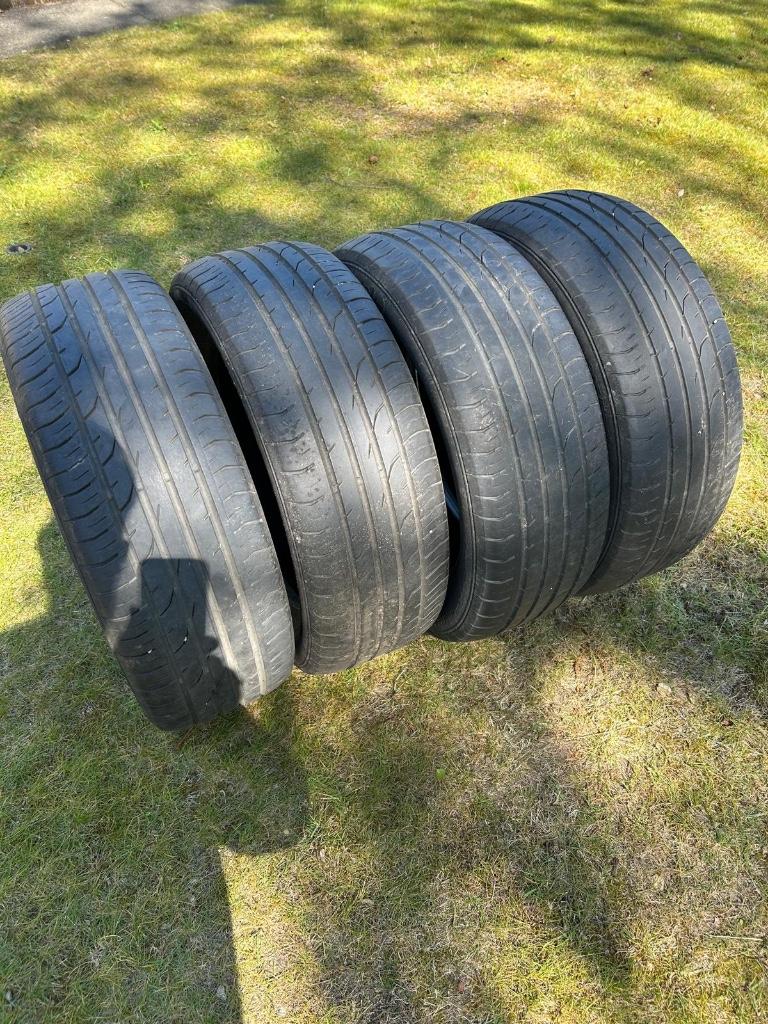 Gebruikte set zomer banden Continental maat 205/55R16, Auto-onderdelen, Banden en Velgen, 16 inch, Band(en), Zomerbanden, 205 mm