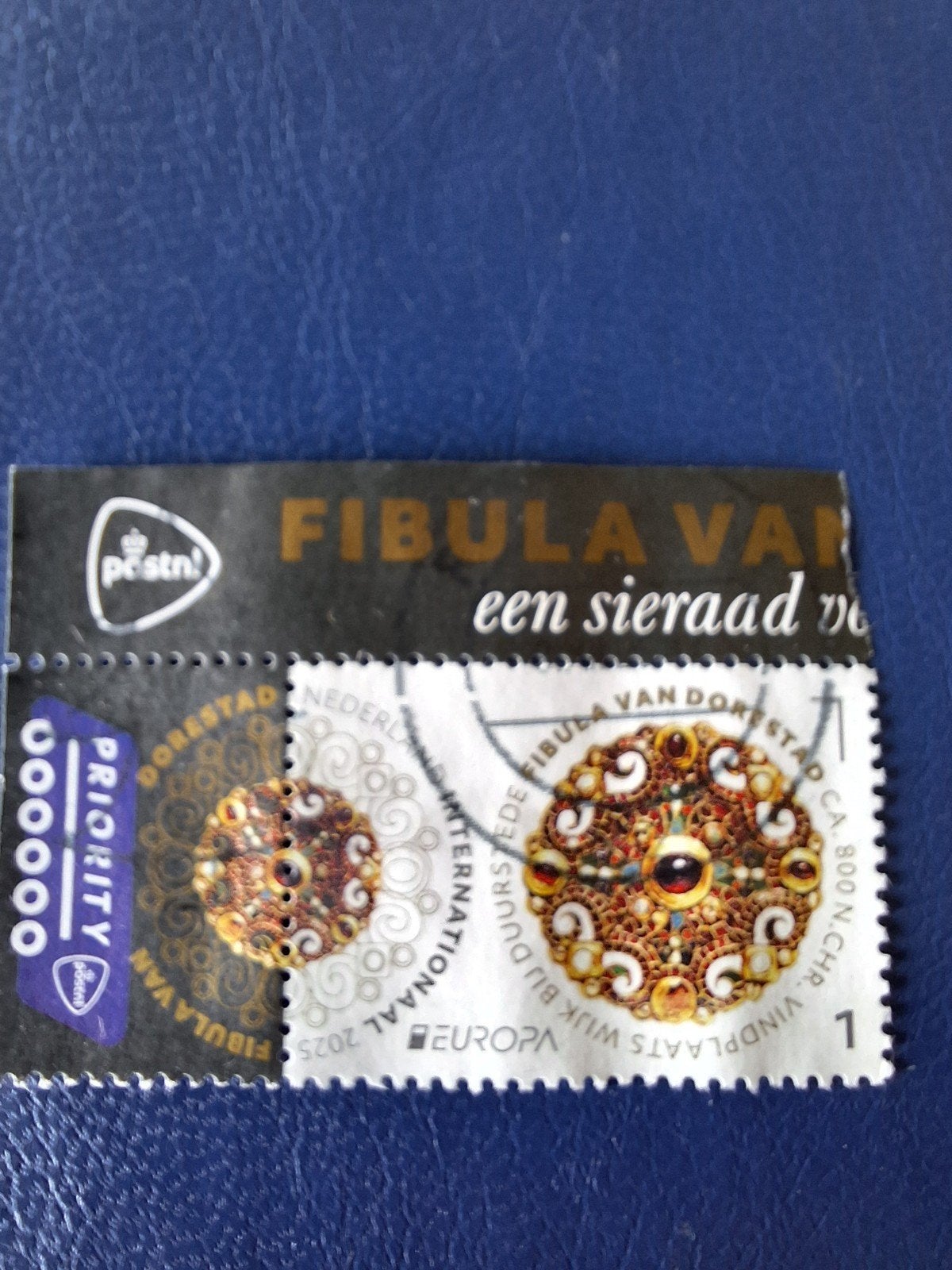 Nederland: Nvph 4291. Europazegel 2025. Fibula van Dorestad., Ophalen of Verzenden, Na 1940, Gestempeld