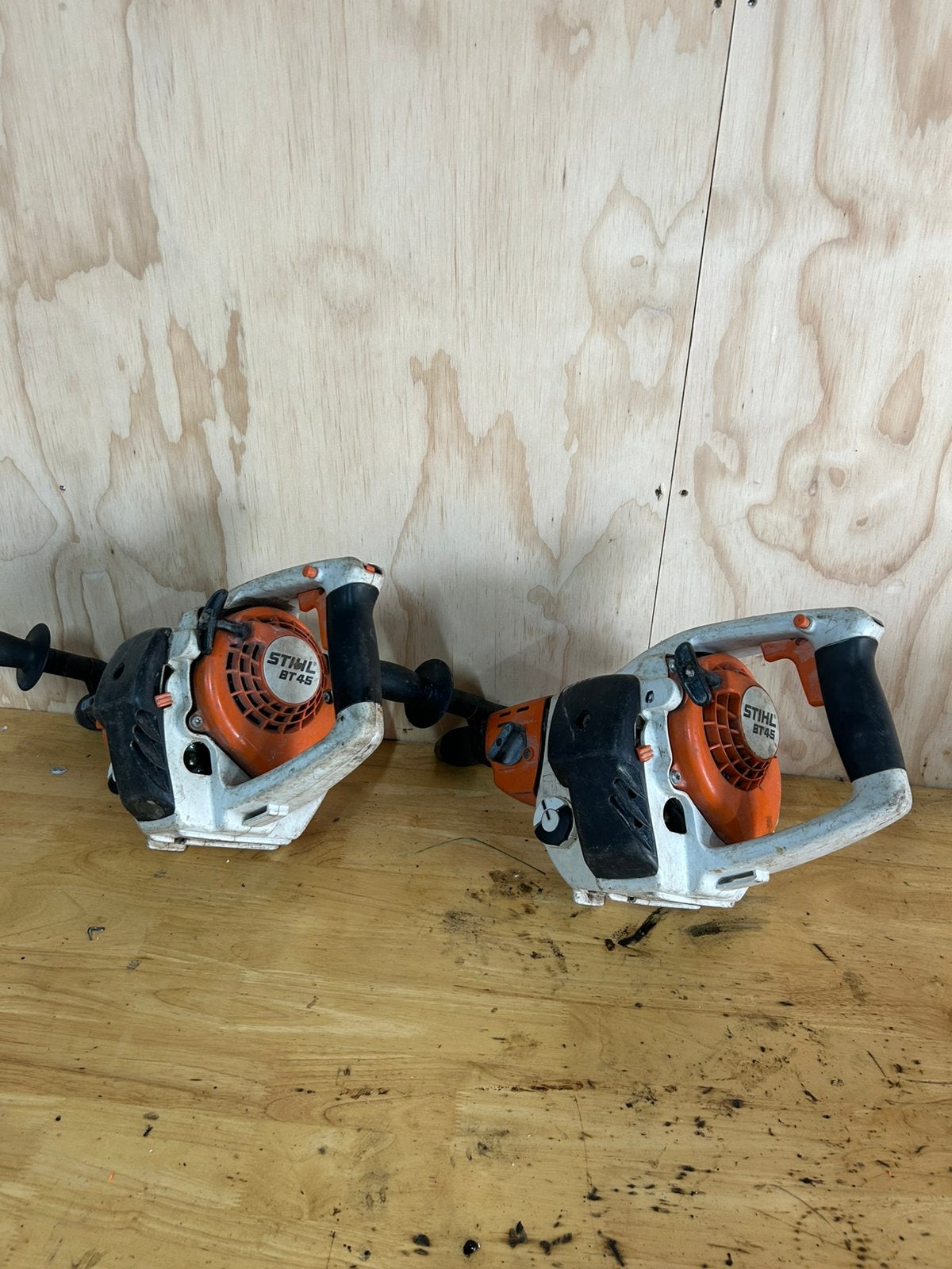 Stihl bt 45 benzine boor 2 x, Ophalen, Overige typen