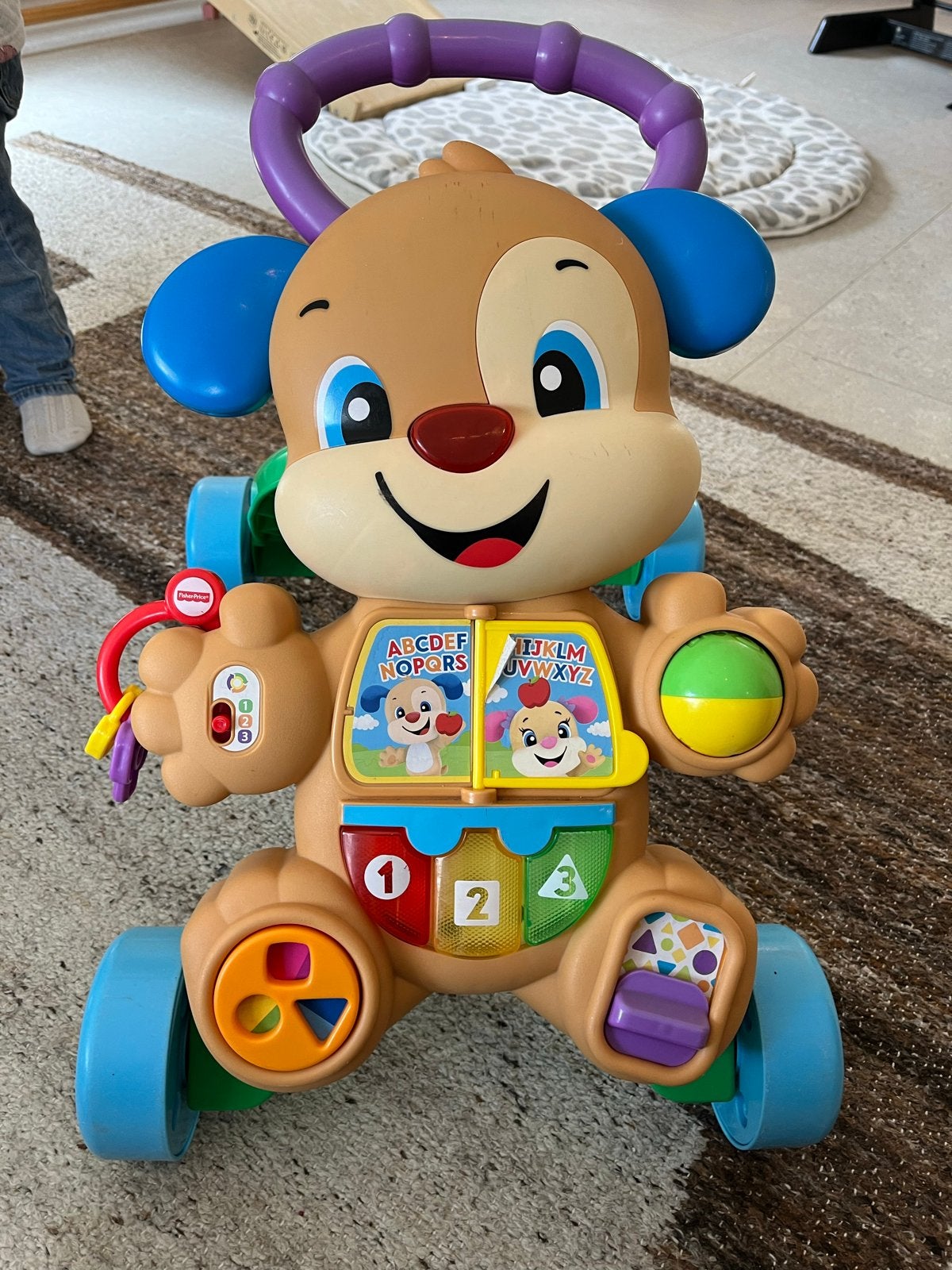 Fisher-Price Loopwagen Hondje - Leerplezier voor Kleintjes, Ophalen, Gebruikt, Overige typen, Met licht