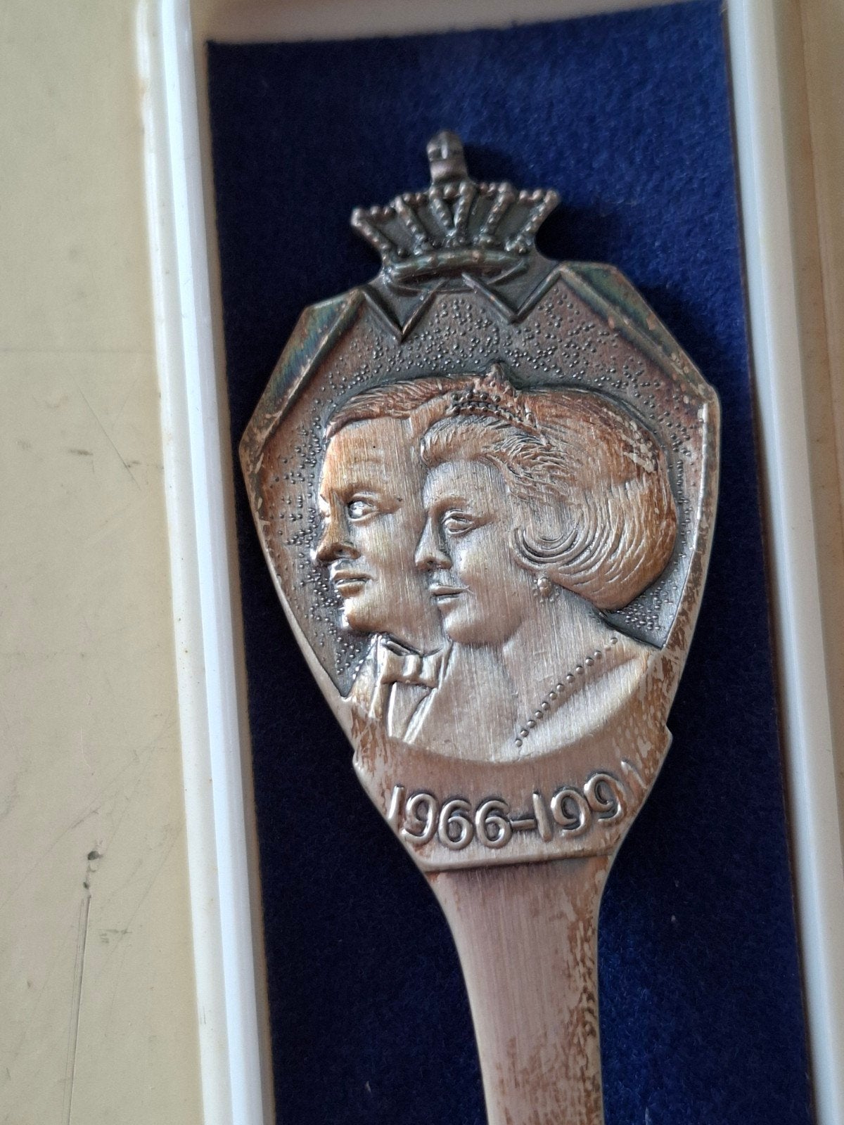 Herdenkingslepeltje Huwelijk Beatrix en Claus 1966-1991, Ophalen of Verzenden