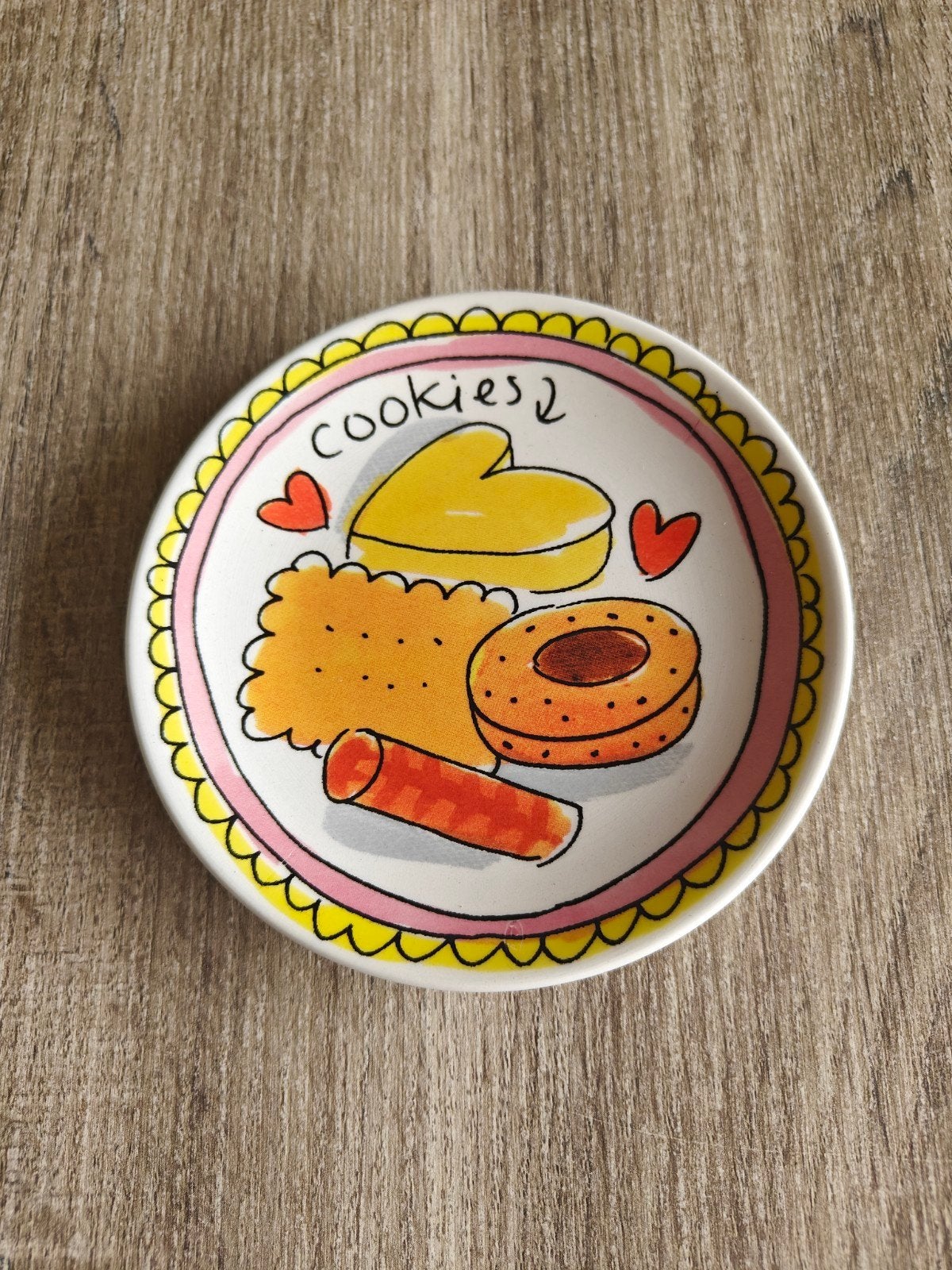 Blond Amsterdam Petit Four Cookies ⌀12cm, Nieuw, Ophalen of Verzenden, Schaal of Schalen, Modern