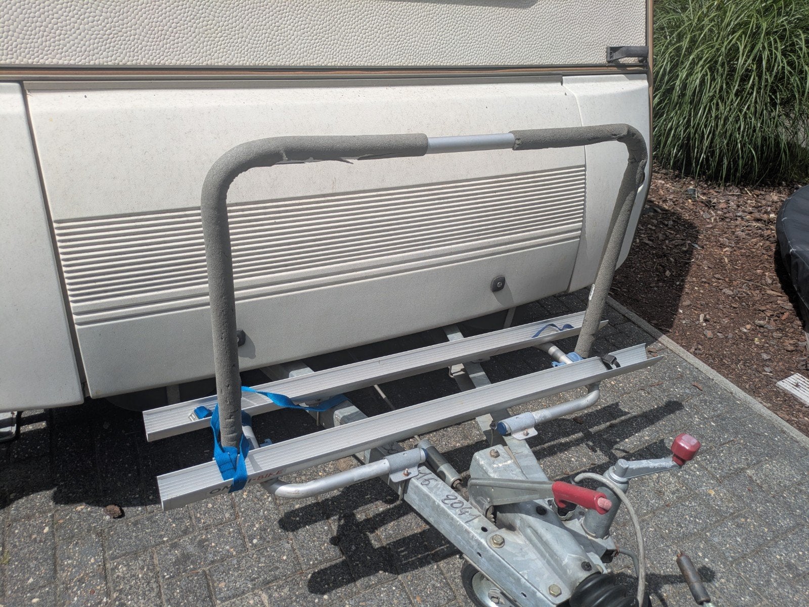 OMNI-BIKE Fietsenrek voor op dissel caravan, Ophalen of Verzenden