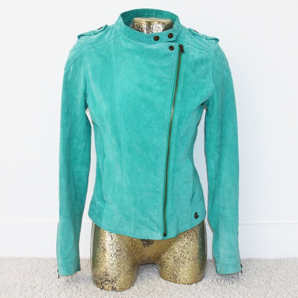 Prachtige Suede Silver Creek Jas 1 (Maat 36) € 45,-, Overige kleuren, Silver Creek, Ophalen of Verzenden, Zo goed als nieuw